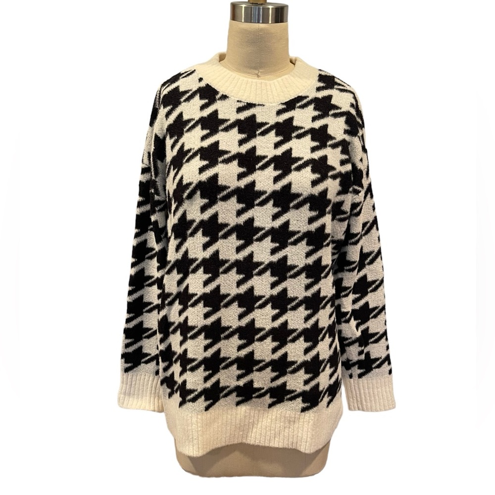 Lou & Grey Houndstooth Sweater - S